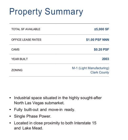 More Photos Of 1941 Losee Rd, North Las Vegas Warehouse For Lease
