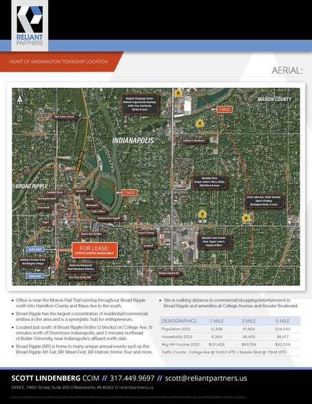 More Photos Of 5915 N College Ave, Indianapolis Loft Creative Space For Lease