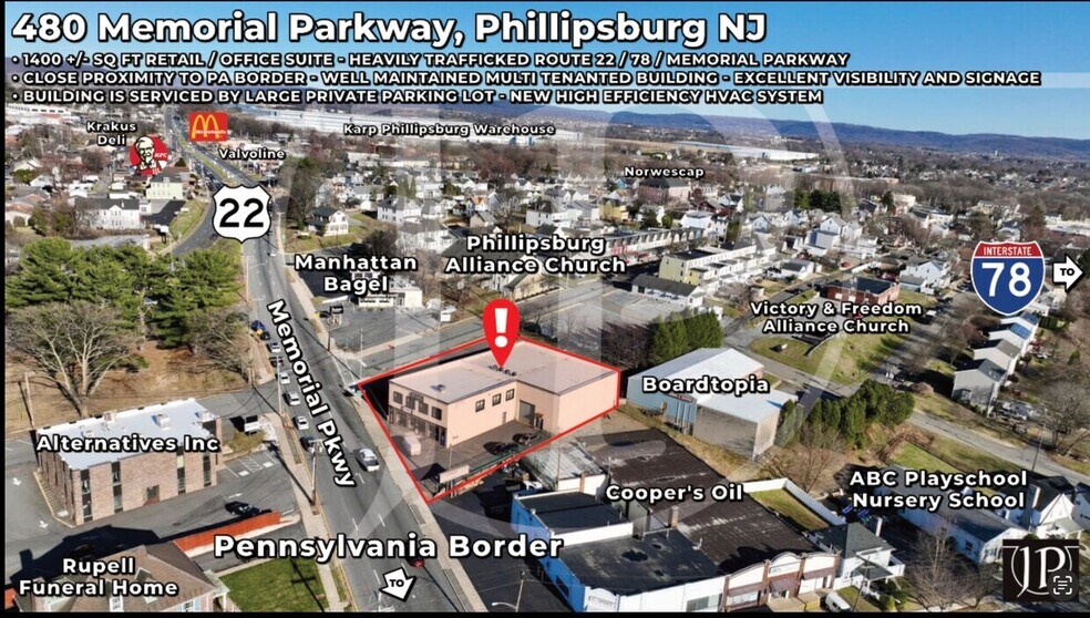 Primary Photo Of 480 Memorial Pky, Phillipsburg Flex For Lease