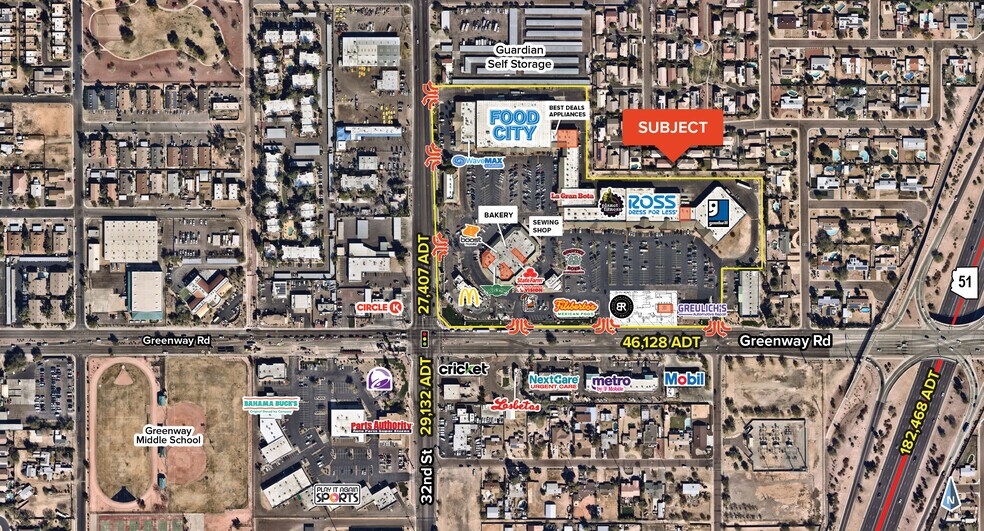More Photos Of 3202 E Greenway Rd, Phoenix General Retail For Lease
