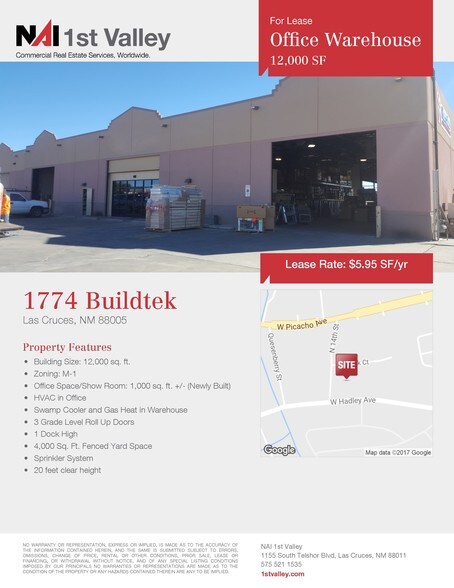 More Photos Of 1764-1774 Buildtek Ct, Las Cruces Distribution For Lease