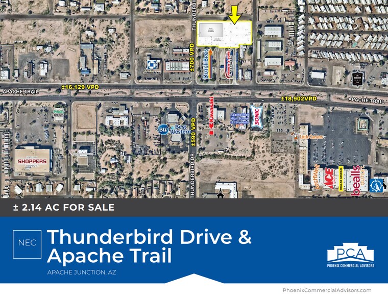Primary Photo Of NEC Apache Trail & N Thunderbird Dr, Apache Junction Land For Sale
