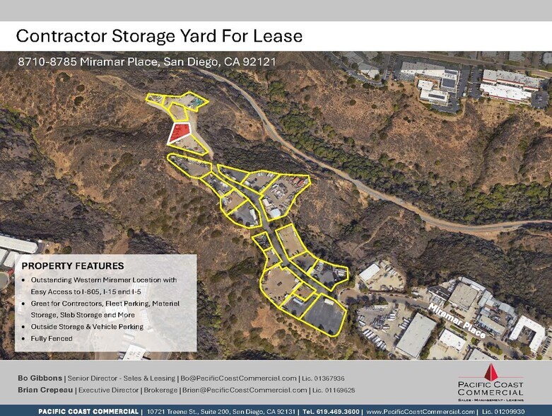 Primary Photo Of 8760 Miramar Pl, San Diego Contractor Storage Yard For Lease