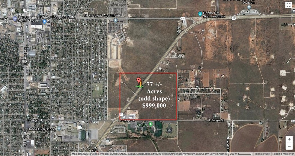 Primary Photo Of 1500 Block Of N Marland, Hobbs Land For Sale