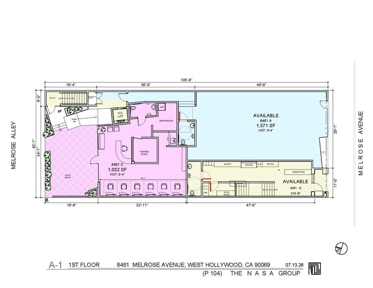 More Photos Of 8461 Melrose Ave, West Hollywood Storefront Retail Office For Lease