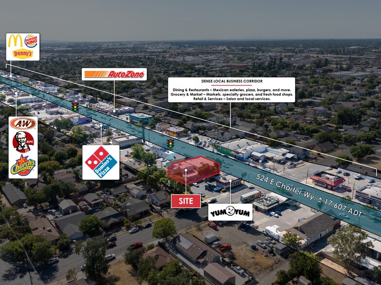 More Photos Of 524-530 E Charter Way, Stockton General Retail For Sale