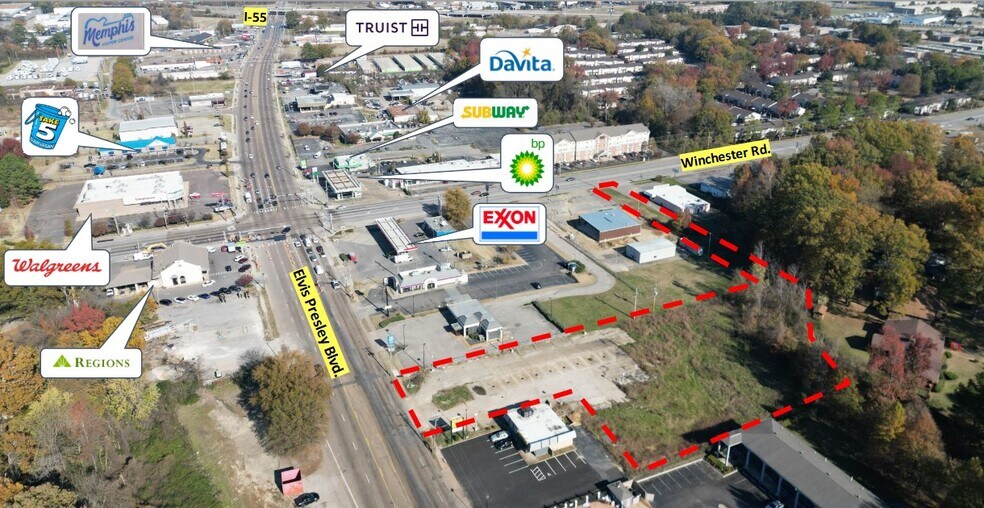 Primary Photo Of 3510 Elvis Presley, Memphis Land For Sale
