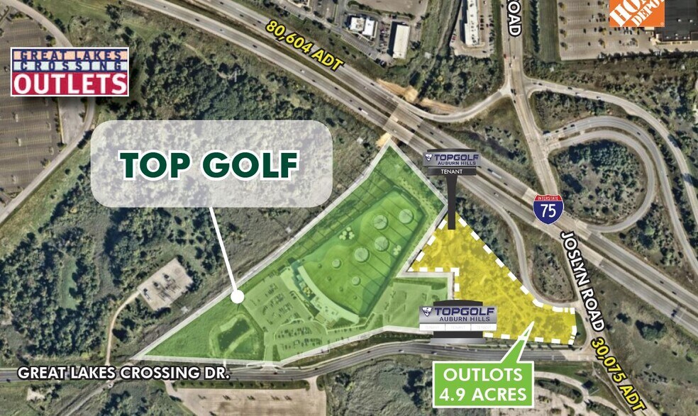 More Photos Of SWC of I-75 & Joslyn Rd, Auburn Hills Land For Sale