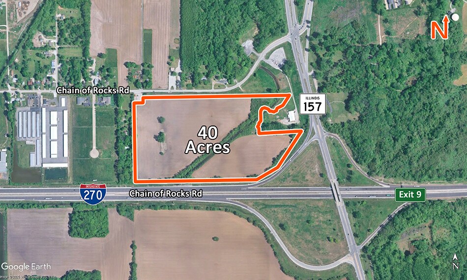 Primary Photo Of Chain Of Rocks Rd, Edwardsville Land For Sale