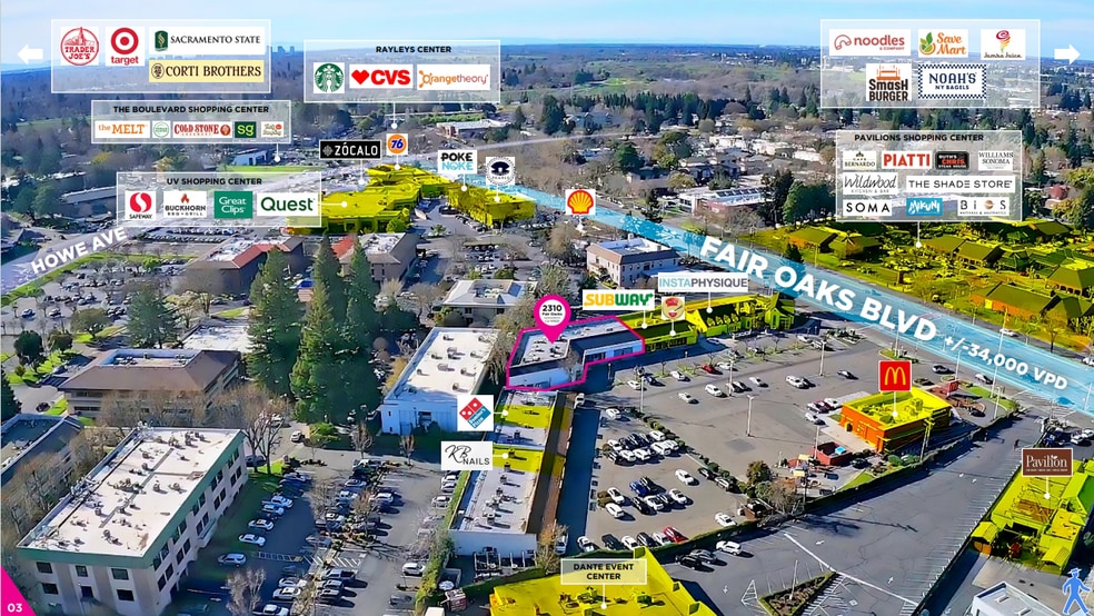 More Photos Of 2310 Fair Oaks Blvd, Sacramento General Retail For Lease