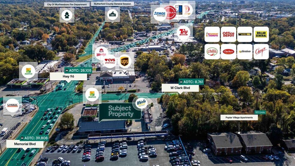 More Photos Of 208-210 W Clark Blvd, Murfreesboro Carwash For Sale