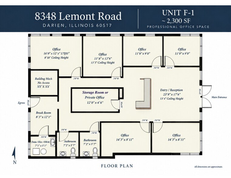 More Photos Of 8330-8348 Lemont Rd, Darien Office For Lease