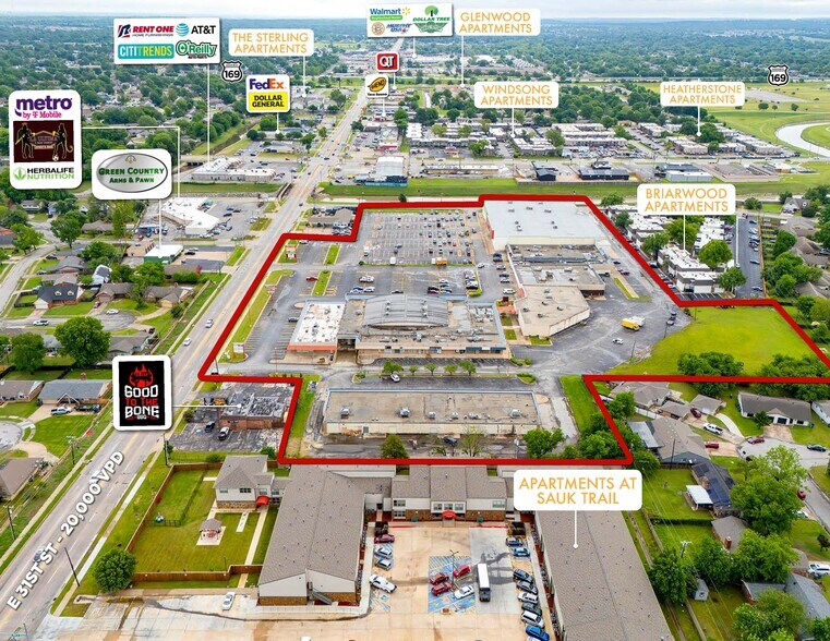More Photos Of 9122-9142 E 31st St, Tulsa General Retail For Sale