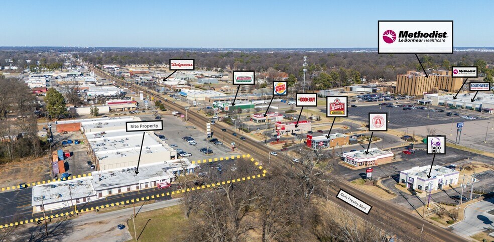More Photos Of 4271-4273 Elvis Presley Blvd, Memphis Freestanding For Lease