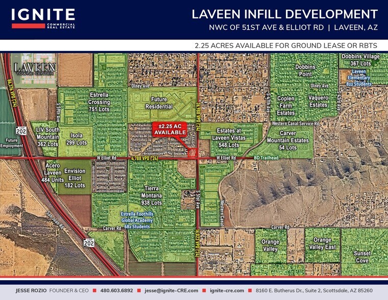 More Photos Of NWC of 51st Ave & Elliott Rd, Laveen Land For Lease