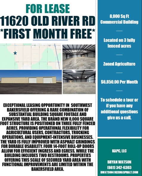 Primary Photo Of 11620 Old River Rd, Bakersfield Warehouse For Lease