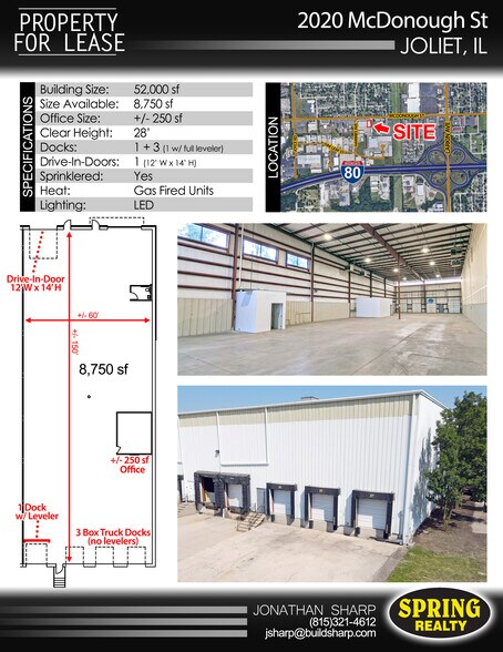 More Photos Of 2020-2108 McDonough St, Joliet Warehouse For Lease