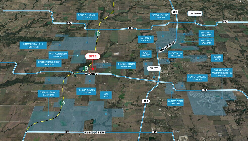 Primary Photo Of TBD 121 Main St Gunter TX Hwy, Gunter Land For Sale