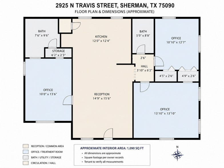 More Photos Of 2925 N Travis St, Sherman Office For Lease