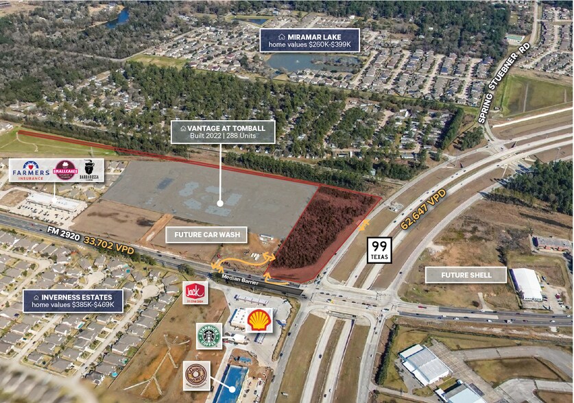 More Photos Of Hard Corner of FM 2920 and Grand Parkway, Tomball Land For Sale