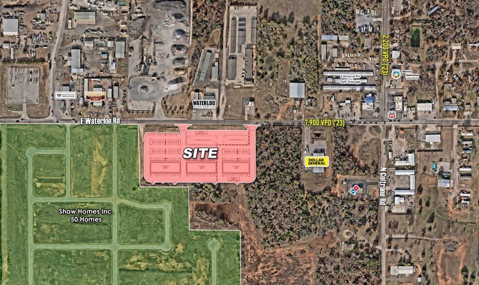 More Photos Of SWQ of Waterloo Rd & Coltrane Rd, Edmond Unknown For Sale