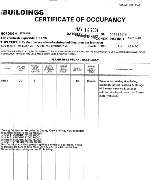 More Photos Of 733-743 Livonia Ave, Brooklyn Warehouse For Sale