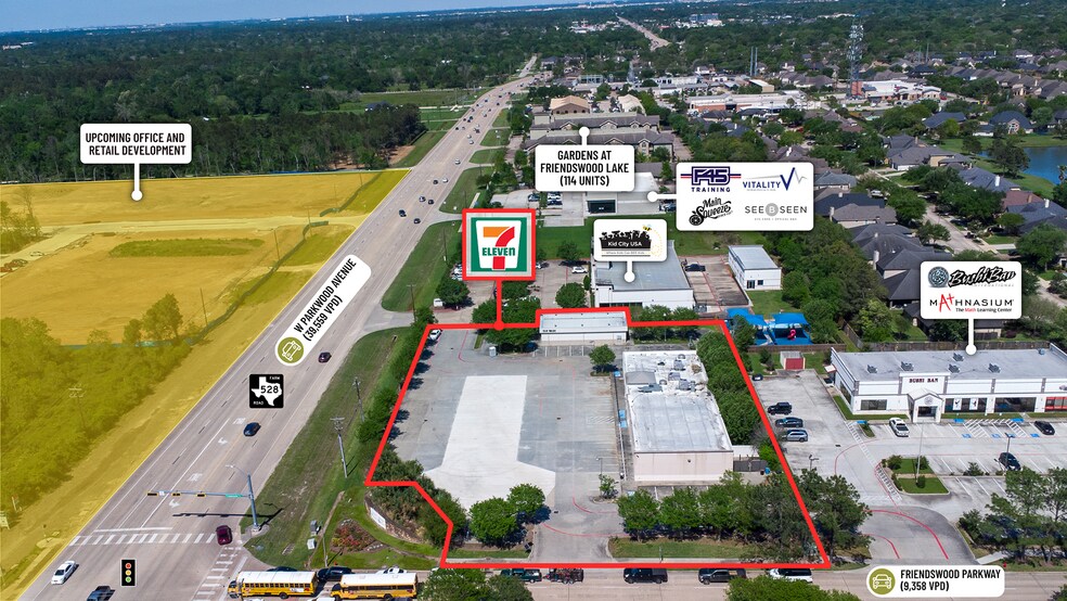 More Photos Of 1651 W Parkwood Ave, Friendswood Freestanding For Sale