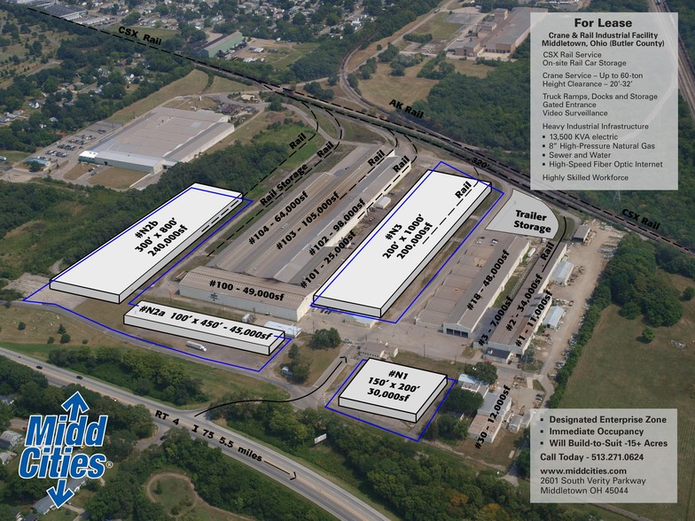 More Photos Of 2601 S Verity Pky, Middletown Manufacturing For Lease