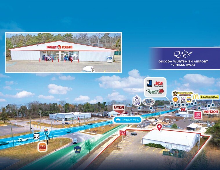 Primary Photo Of 5299 N Us Highway 23, Oscoda Freestanding For Sale