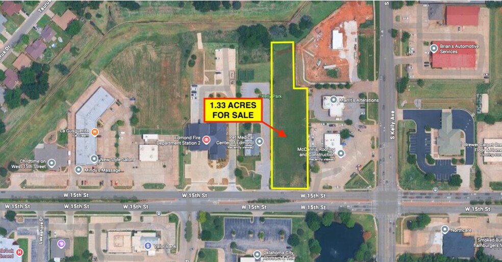 Primary Photo Of W 15th St & S Kelly Ave, Edmond Land For Sale