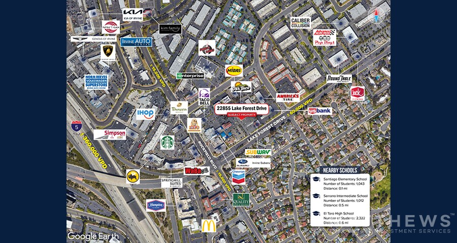 More Photos Of 22855 Lake Forest Dr, Lake Forest General Retail For Lease