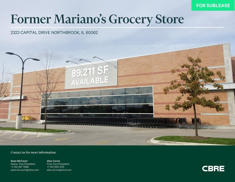 Primary Photo Of 2323 Capital Dr, Northbrook Supermarket For Lease