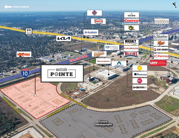 More Photos Of Westside Pky @ I-10, Katy Land For Lease