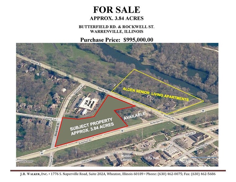 Primary Photo Of NEC Butterfield Rd. & Rockwell St., Warrenville Land For Sale
