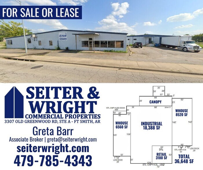 Primary Photo Of 1412 Phoenix Ave, Fort Smith Warehouse For Sale