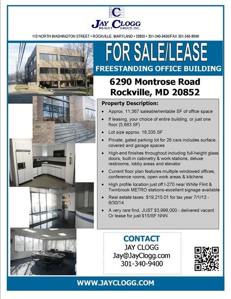 More Photos Of 6290 Montrose Rd, Rockville Office For Sale
