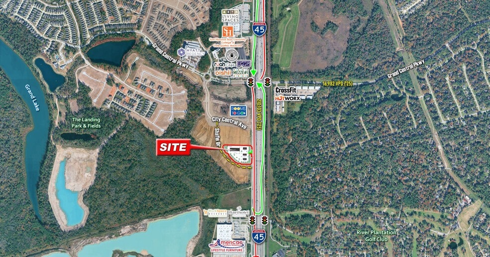 Primary Photo Of SWC of I-45 & Grand Central Parkway, Conroe Land For Lease