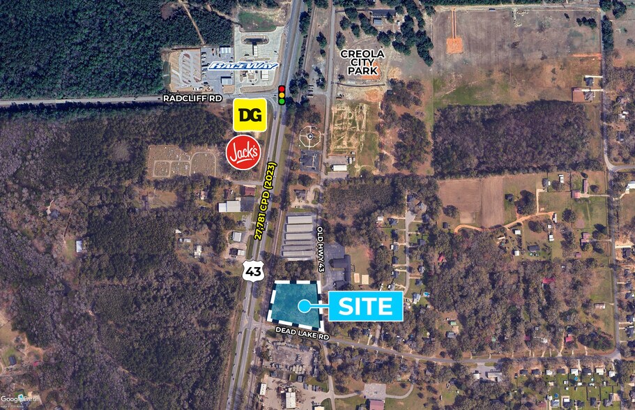 More Photos Of U.S. Highway 43 Hwy @ Dead Lake Road, Creola Land For Sale