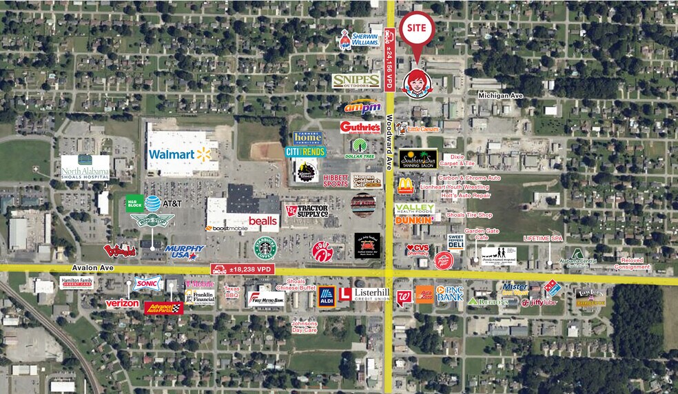 More Photos Of 1401 Woodward Ave, Muscle Shoals Fast Food For Sale