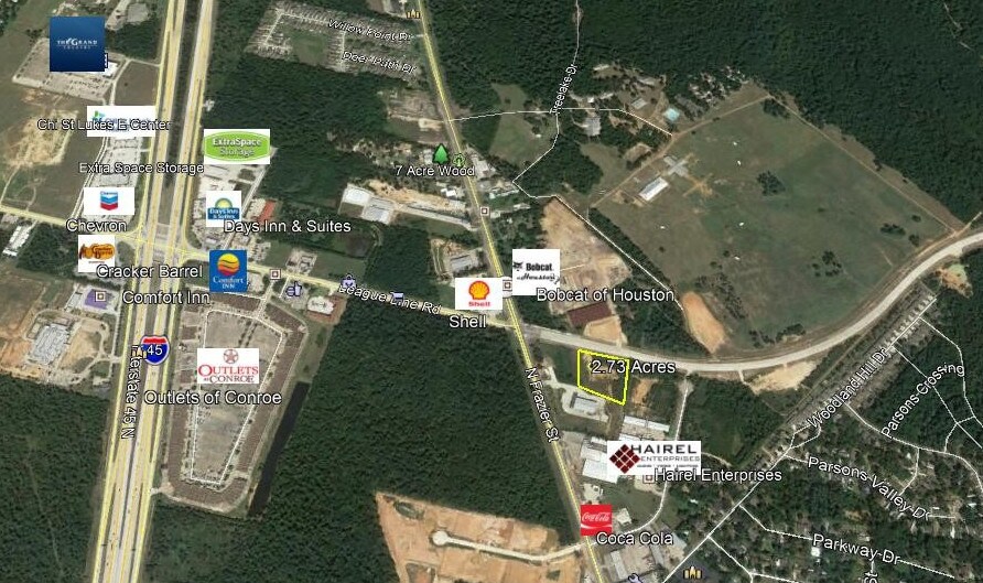 More Photos Of Highway 75 & League Line Rd, Conroe Land For Sale
