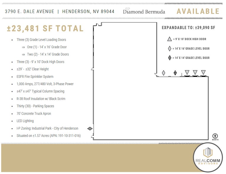 More Photos Of 3790 E Dale Ave, Henderson Warehouse For Sale