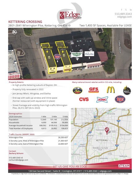 More Photos Of 2801-2861 Wilmington Pike, Dayton Unknown For Lease