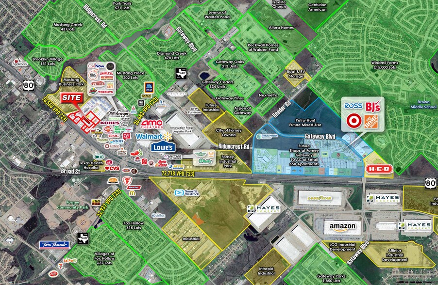 Primary Photo Of NWC of US-80 & Trailhouse Ln, Forney Land For Sale