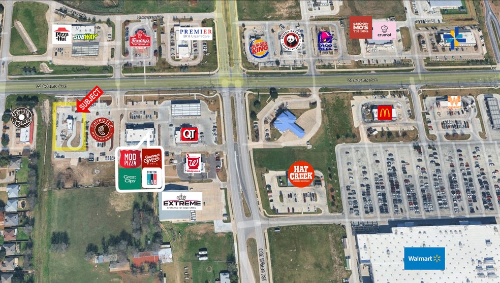 Primary Photo Of 7145 W Adams Ave, Temple Fast Food For Lease