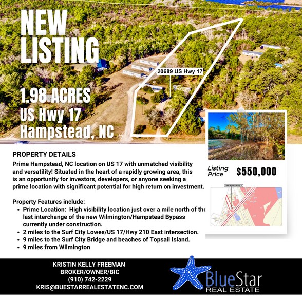More Photos Of 20689 US Highway 17, Hampstead Land For Sale