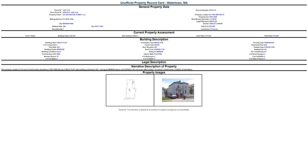 More Photos Of , Watertown Unknown For Sale