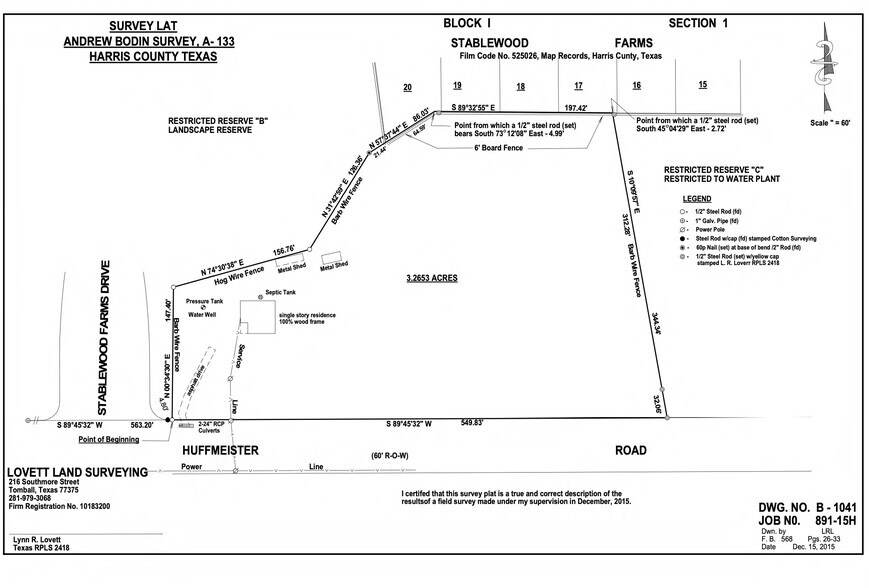 More Photos Of 16002 Huffmeister Rd, Cypress Land For Sale