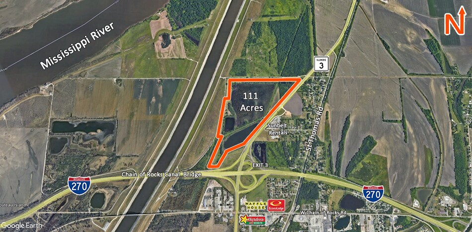 Primary Photo Of Route 3 and I-270, Granite City Land For Sale
