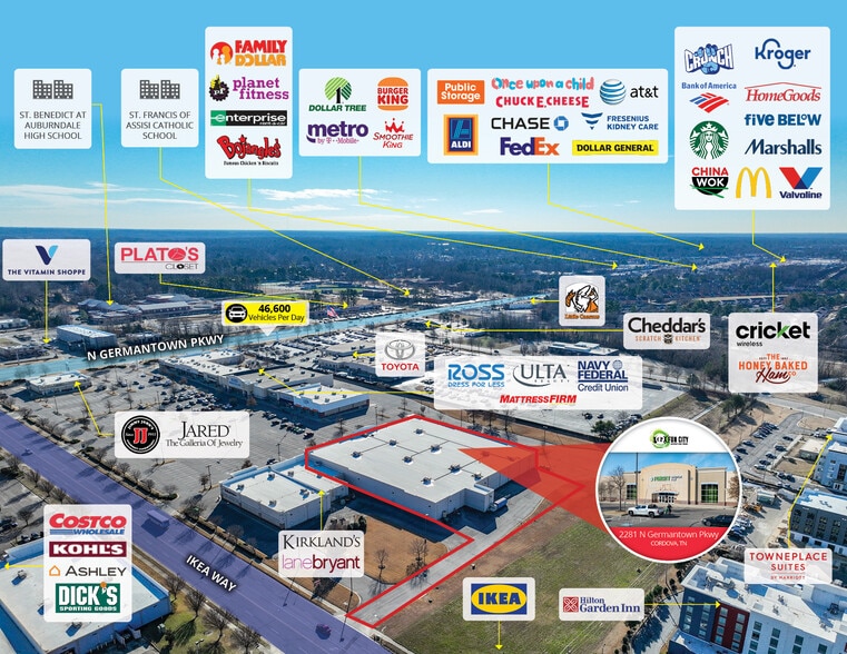 More Photos Of 2281 N Germantown Pky, Cordova Storefront For Sale