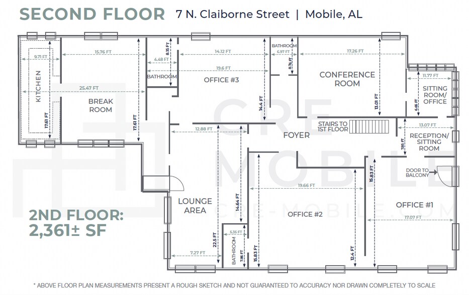 More Photos Of 7 N Claiborne St, Mobile Loft Creative Space For Lease